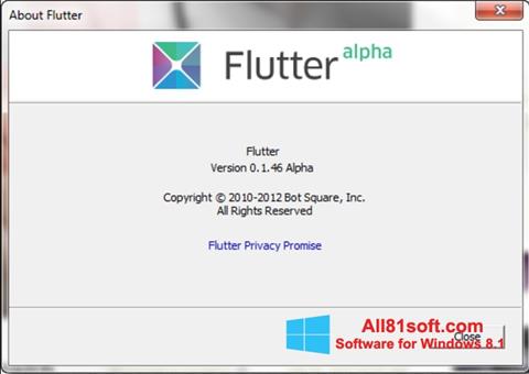 Skærmbillede Flutter Windows 8.1
