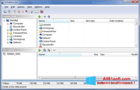 Skærmbillede InfraRecorder Windows 8.1