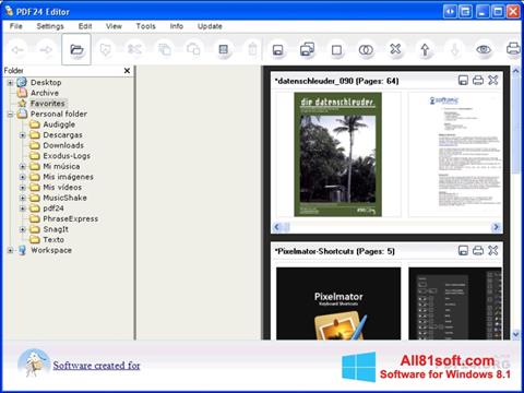 Skærmbillede PDF24 Creator Windows 8.1