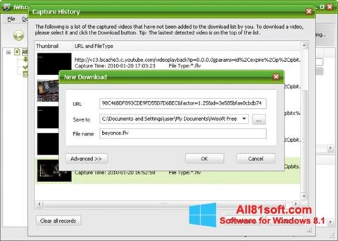 Skærmbillede Free Video Catcher Windows 8.1