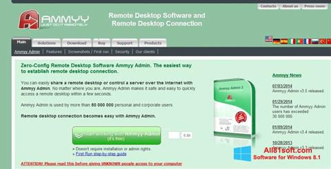 Skærmbillede Ammyy Admin Windows 8.1