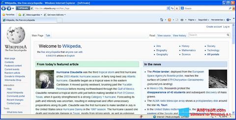 Skærmbillede Internet Explorer Windows 8.1