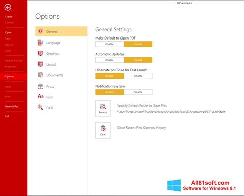 Skærmbillede PDF Architect Windows 8.1