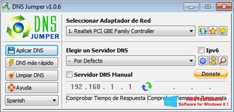 Skærmbillede DNS Jumper Windows 8.1