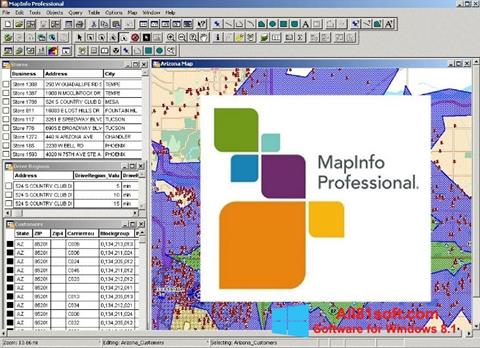 Skærmbillede MapInfo Professional Windows 8.1