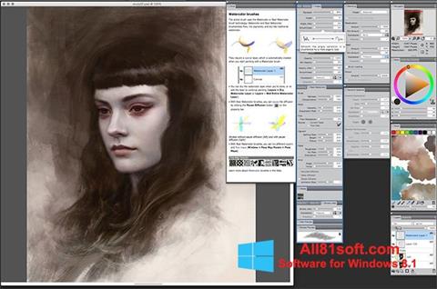 Skærmbillede Corel Painter Windows 8.1