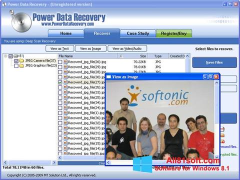 Skærmbillede Power Data Recovery Windows 8.1