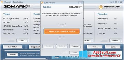 Skærmbillede 3DMark06 Windows 8.1
