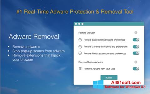 Skærmbillede Adware Removal Tool Windows 8.1