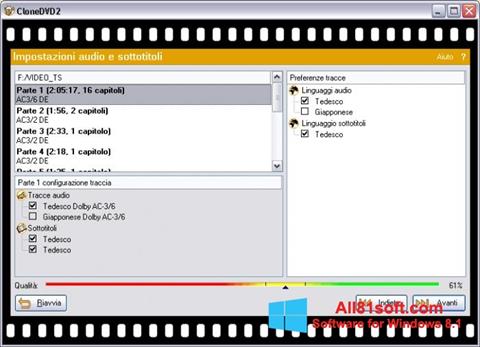 Skærmbillede CloneDVD Windows 8.1