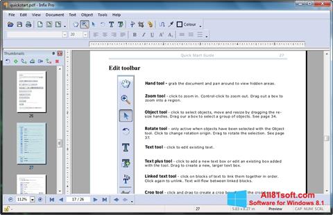 Skærmbillede Infix PDF Editor Windows 8.1