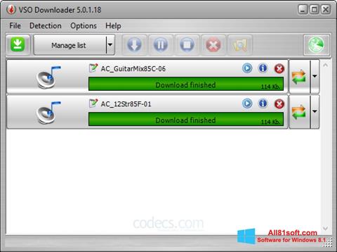 Skærmbillede VSO Downloader Windows 8.1