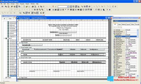 Skærmbillede Microsoft Visual FoxPro Windows 8.1