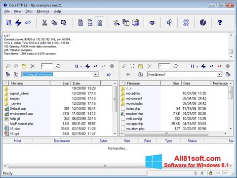 Skærmbillede Core FTP Windows 8.1