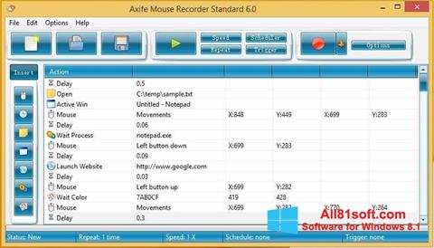 Skærmbillede Mouse Recorder Windows 8.1