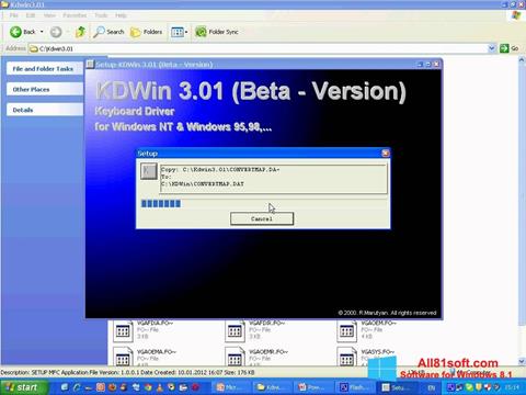 Skærmbillede KDWin Windows 8.1