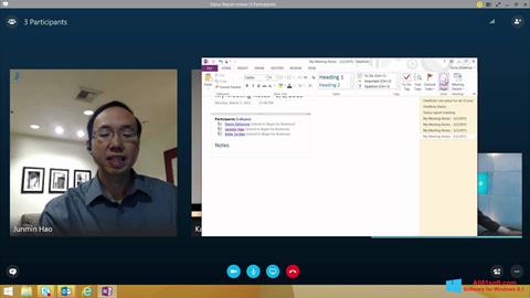 Skærmbillede Skype for Business Windows 8.1