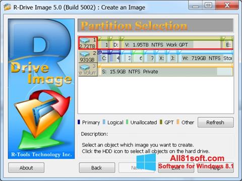 Skærmbillede R-Drive Image Windows 8.1