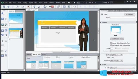 Skærmbillede Adobe Captivate Windows 8.1