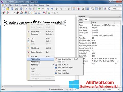 Skærmbillede Foxit PDF Editor Windows 8.1