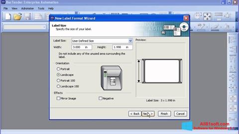 Skærmbillede BarTender Windows 8.1