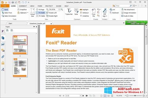 Skærmbillede Foxit Reader Windows 8.1