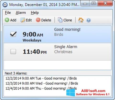 Skærmbillede Free Alarm Clock Windows 8.1