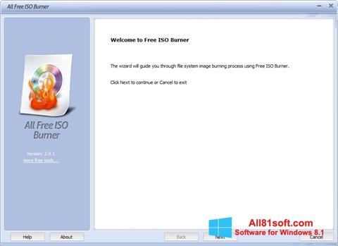 Skærmbillede ISO Burner Windows 8.1