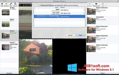 Skærmbillede IP Camera Viewer Windows 8.1