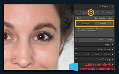 Skærmbillede Red Eye Remover Windows 8.1