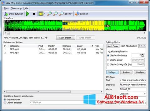 Skærmbillede MP3 Cutter Windows 8.1