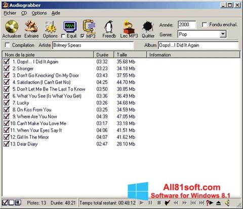 Skærmbillede Audiograbber Windows 8.1