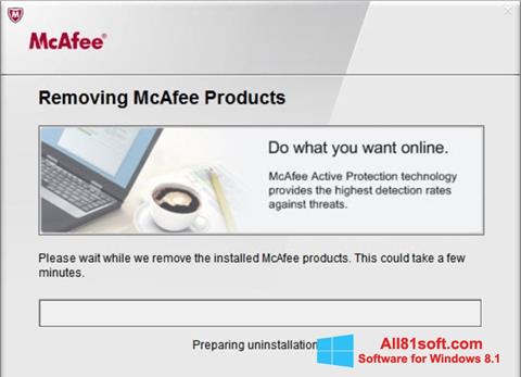 Skærmbillede McAfee Consumer Product Removal Tool Windows 8.1