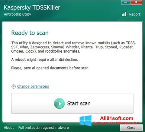 Skærmbillede Kaspersky TDSSKiller Windows 8.1