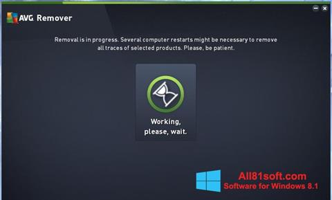 Skærmbillede AVG Remover Windows 8.1