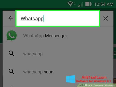 Skærmbillede WhatsApp Windows 8.1