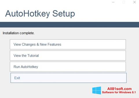 Skærmbillede AutoHotkey Windows 8.1