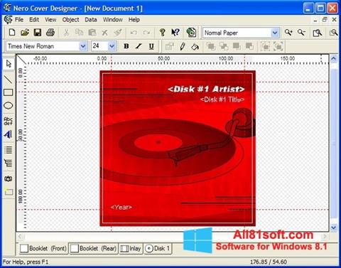 Skærmbillede Nero Cover Designer Windows 8.1