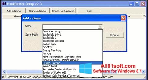 Skærmbillede PunkBuster Windows 8.1